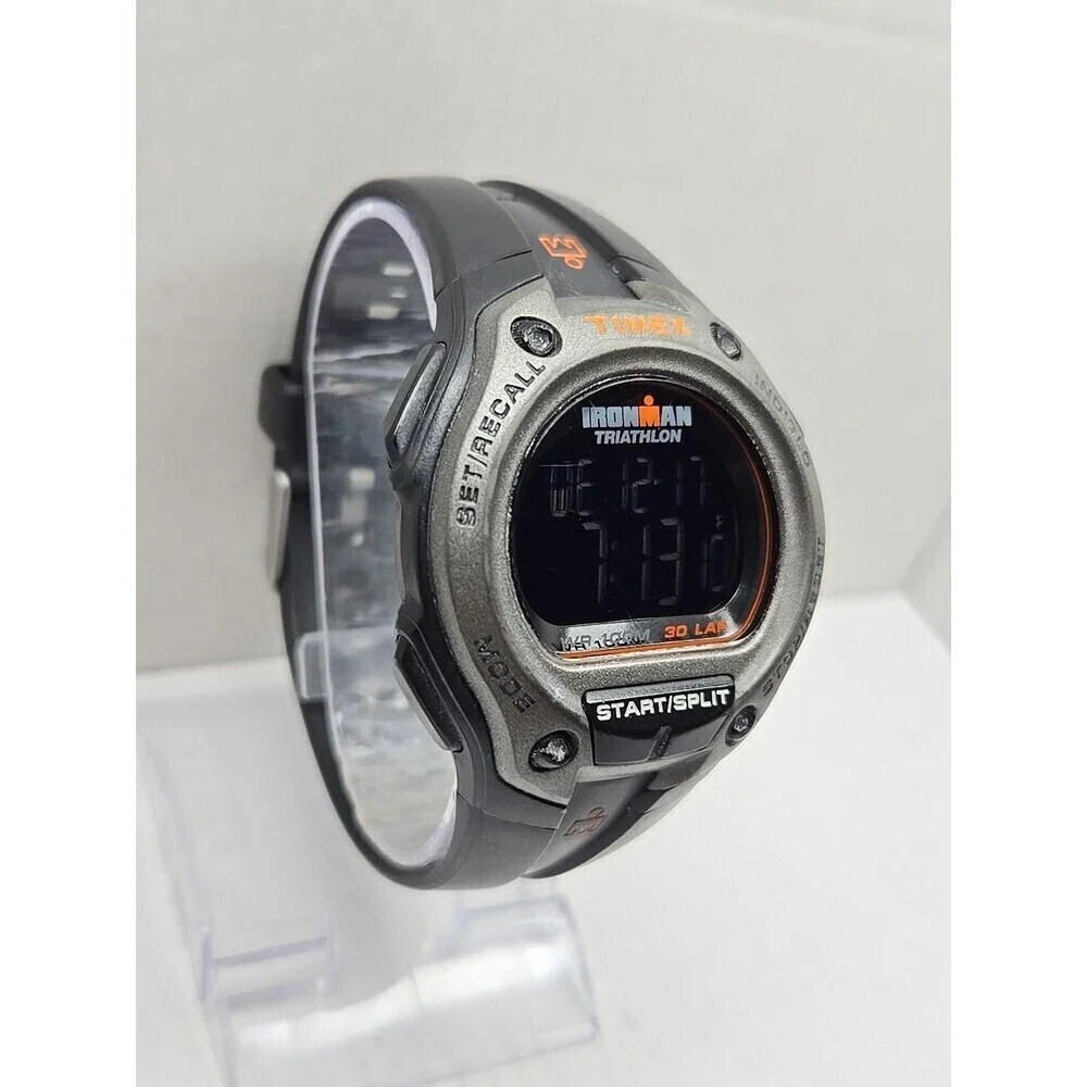 Timex Ironman Classic 30 Lap Watch 45mm Indiglo WR100M New Battery Quartz Mens